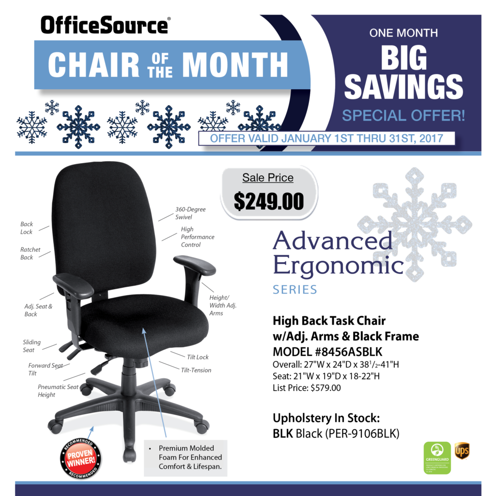 January 2017 Chair Special! Central Jersey Office Equipment